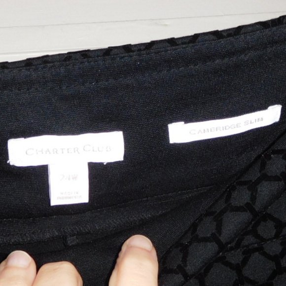 24W CHARTER CLUB CAMBRIDGE SLIM FIT BLACK VELVET D - Picture 6 of 6